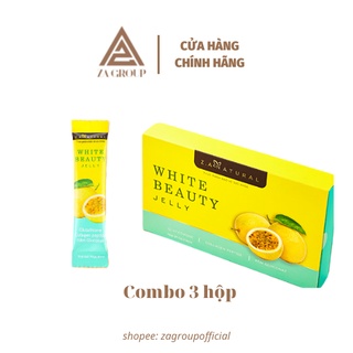 Combo 3 hộp Thạch Collagen Trắng Da White Beauty Jelly (90 gói)