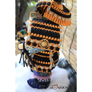 Búp bê Samurai , búp bê Nhật Bản .  6D XÁM ĐEN