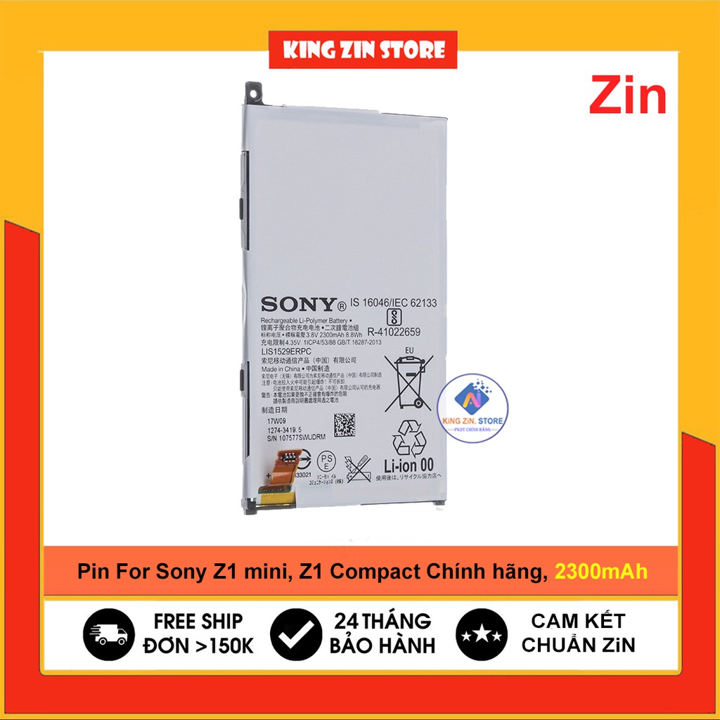 Pin Sony Z1 mini, Z1 Compact dung lượng 2300 mAh Chính hãng