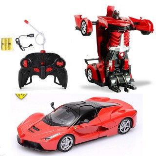 Xe điều khiển biến hình thành Robot có pin sạc