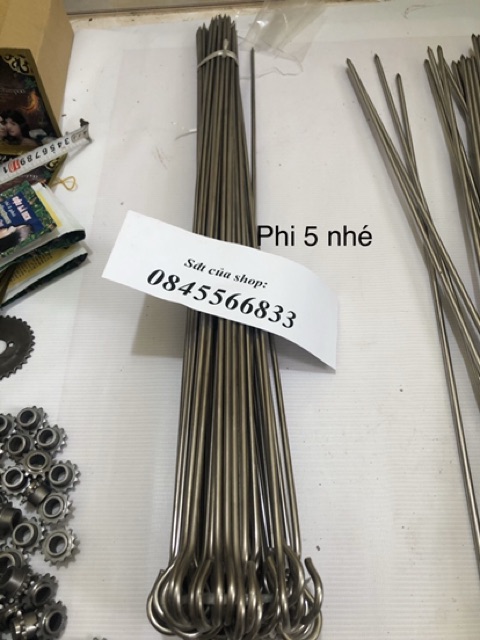 Xiên nướng inox , phi 5 và phi 6