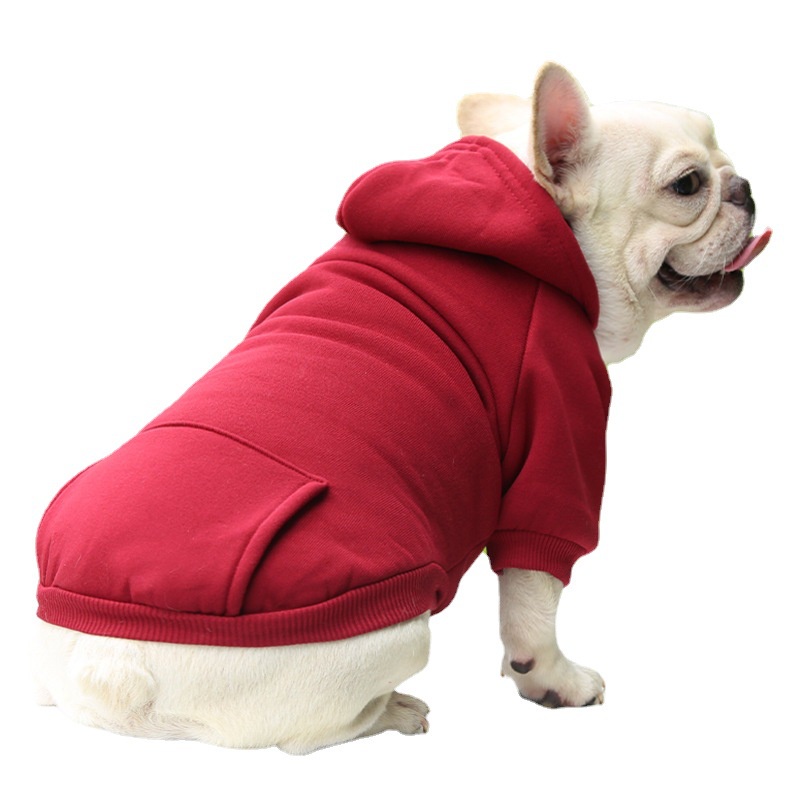 Áo hoodie Mùa Đông Màu Trơn Dễ Thương Cho Thú Cưng. #A048