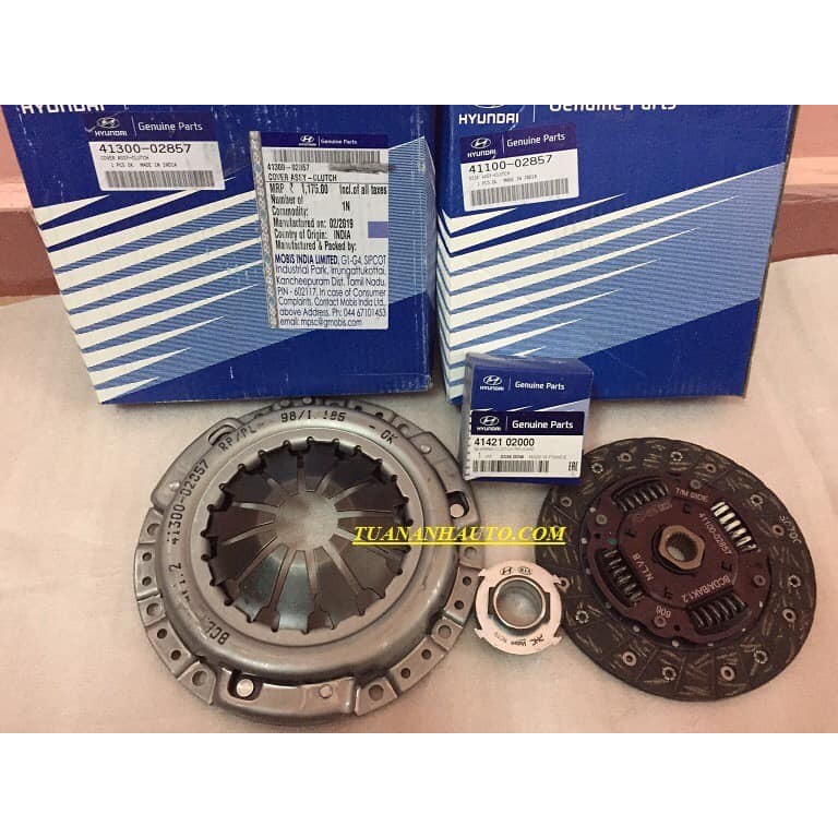 Bộ bàn ép + lá côn + bi tê lắp cho xe Huyndai I10 Grand