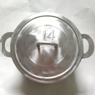 Nồi gang đúc số 14 dk23cm đã mài bóng