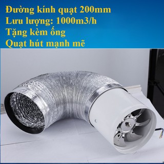 Quạt thông gió hút mùi mạnh mẽ đường kính 200mm