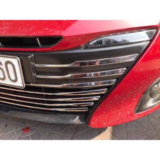 Ốp trang trí mặt calang vios 2019, 2020 tặng kèm keo tăng dính. chất liệu inox
