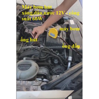 máy bơm hút xăng dầu 12V