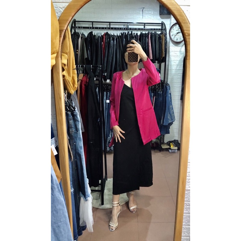 vest dáng dài vintage tổng hợp