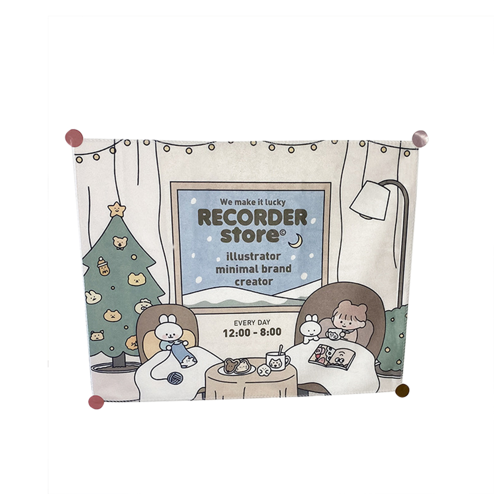 Tấm vải treo tường in hình hoạt hình dễ thương trang trí nội thất