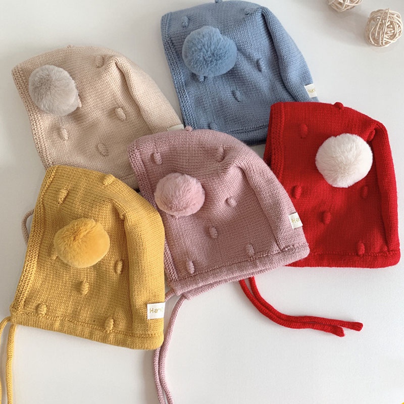 Mũ beanie dễ thương giữ ấm tai cho các bé