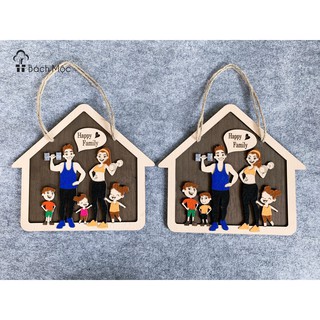 Bảng gỗ decor Gia đình