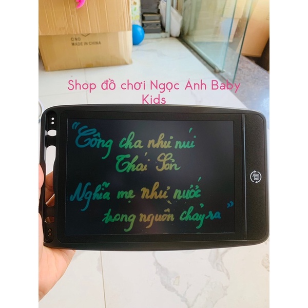 bảng vẽ điện tử đa sắc màu cho bé màn hình 8.5 inch tự xóa chỉ bằng một chạm