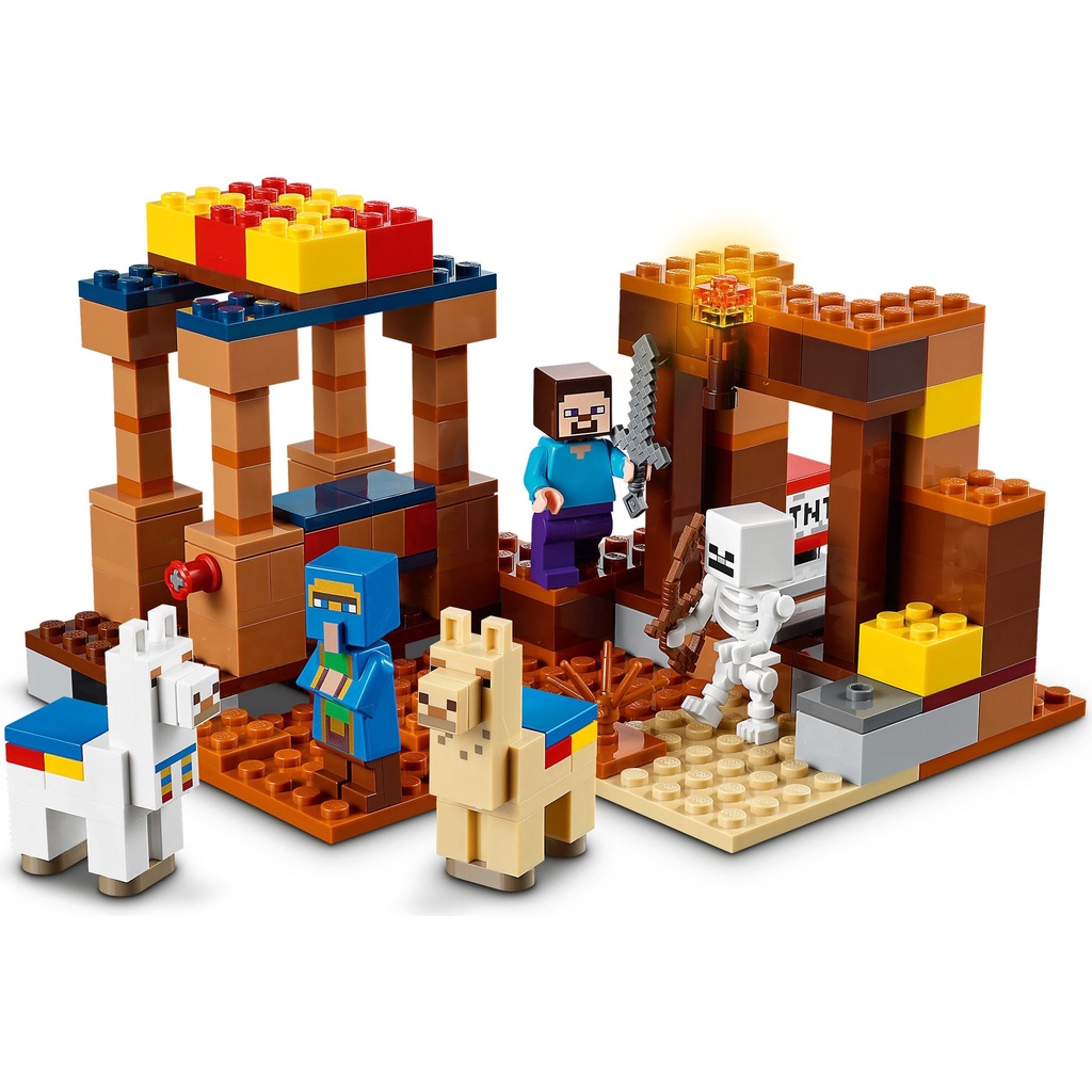 21167 Đồ chơi lắp ráp Iego  Minecraft The Trading Post _ Trạm giao dịch