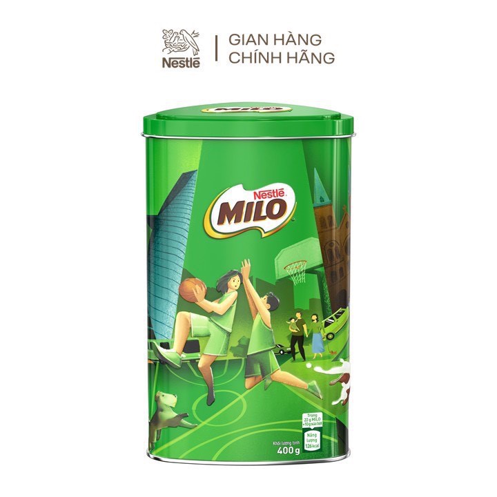 Thức uống lúa mạch Nestlé MILO Sữa 3 trong 1 (440g) - Phiên bản Hộp thiếc