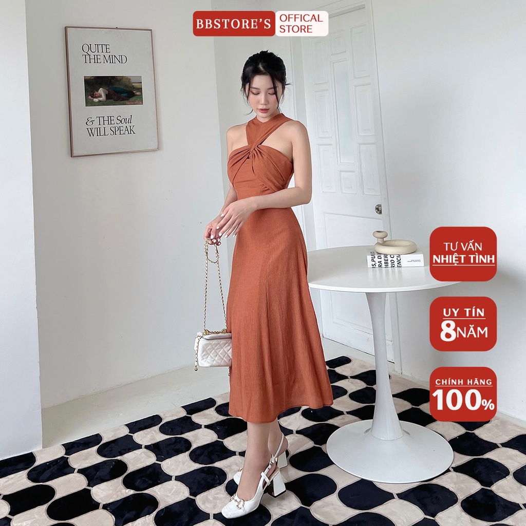 BBSTORE'S Đầm Xòe Dự Tiệc Thiết Kế Xoắn Ngực Đi làm Đi Tiệc Sang Trọng - TK490