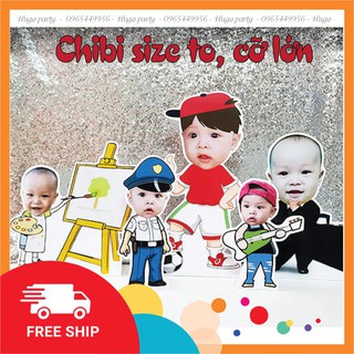 Chibi cỡ lớn, cao 40-60-80cm, trang trí sinh nhật, thôi nôi, party. Hơn 200 chủ đề, nhân vật. Thiết kế riêng cho bé yêu