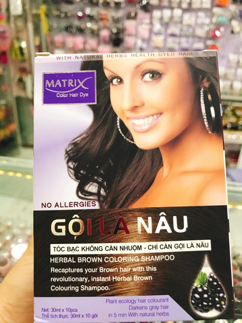 DẦU GỘI LÀ NÂU TÓC MATRIX  ( GÓI 25ML )