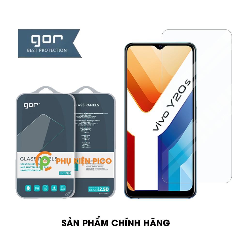 Cường lực Vivo Y20S chính hãng Gor độ cứng 9H chống trầy xước - Dán màn hình Vivo Y20S