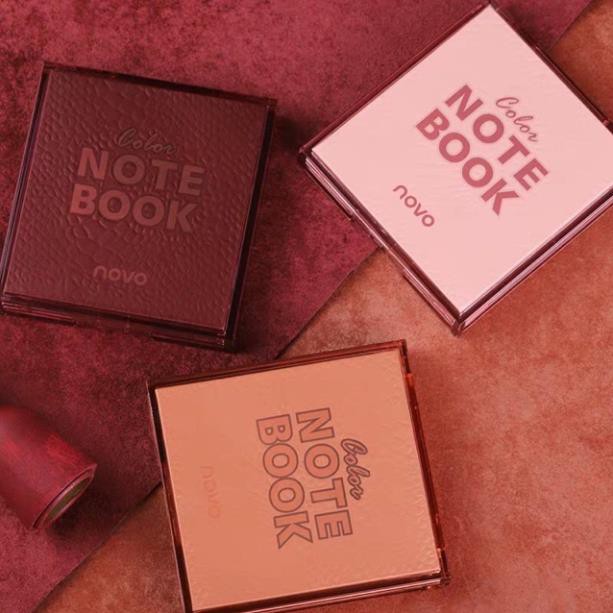 NOVO - Bảng phấn mắt 9 màu Notebook tone hồng cam đào trendy | BigBuy360 - bigbuy360.vn