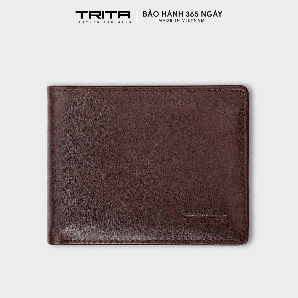 [Mã WABRWB24 giảm 30K đơn 99K] Ví nam - nữ thời trang da bò thật TRITA RVN002 nhiều màu