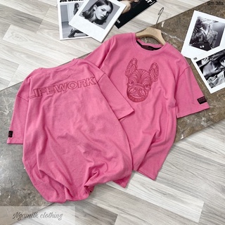 Áo phông thêu hình mặt cún