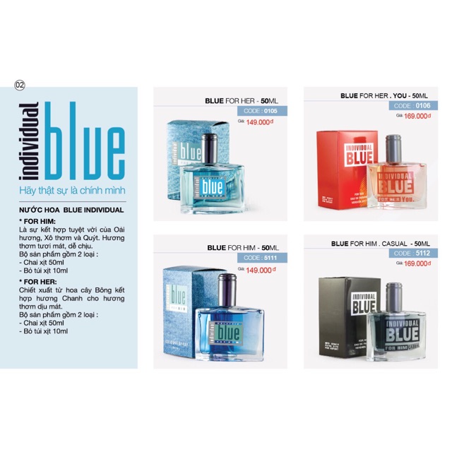 NƯỚC HOA BLUE Malaysia chuẩn