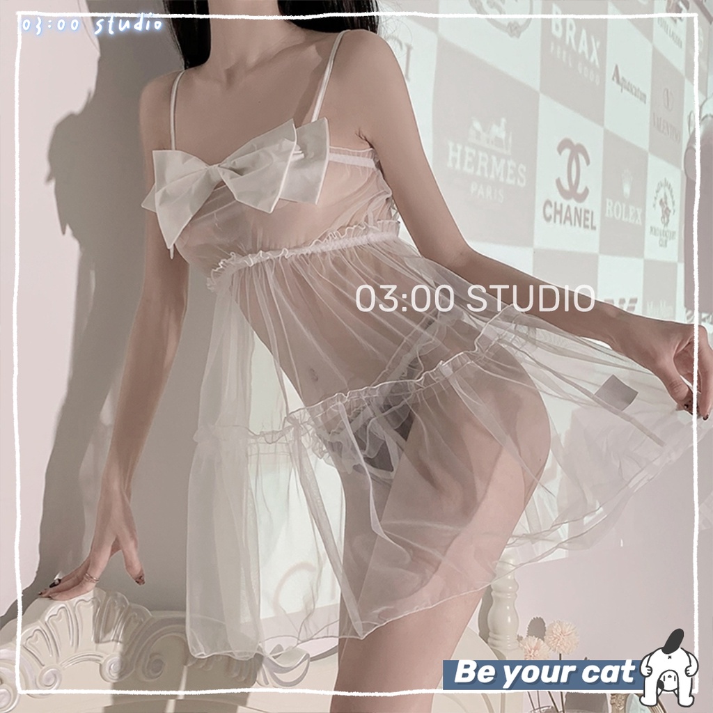 （Giao hàng bảo mật）🎀Đồ Ngủ Sexy🎀 ren mặc nhà Cosplay cao cấp hai dây ren đồ maid+quần lót----018 | BigBuy360 - bigbuy360.vn