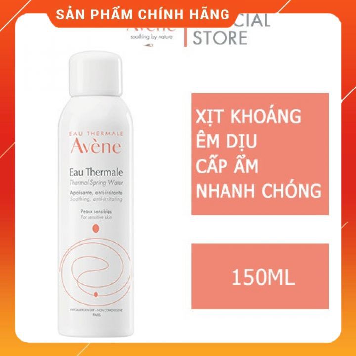 Xịt Khoáng cấp ẩm, dưỡng da Avene Eau Thermale 150ml