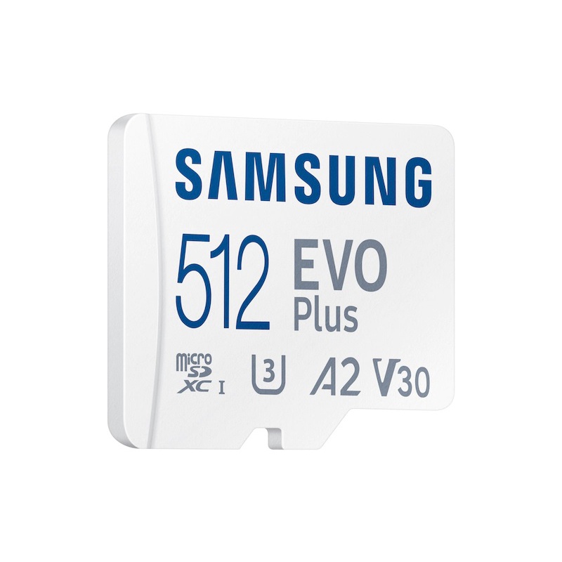 Thẻ nhớ microSDXC Samsung Evo Plus MB-MC512KA 512GB upto 130MB/s C10 U3 kèm Adapter (Bảo hành 10 năm)