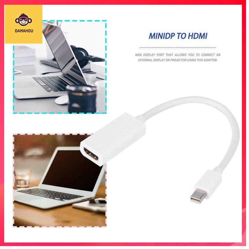 Cổng hiển thị mini Bộ chuyển đổi MINI DP sang HDMI Dây cáp ngắn cho MacBook Pro