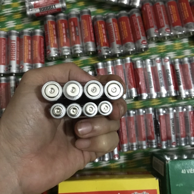 Pin con Thỏ-Pin 2AA và 3 AA-vỉ 4 viên hàng Việt Nam chất lượng cao
