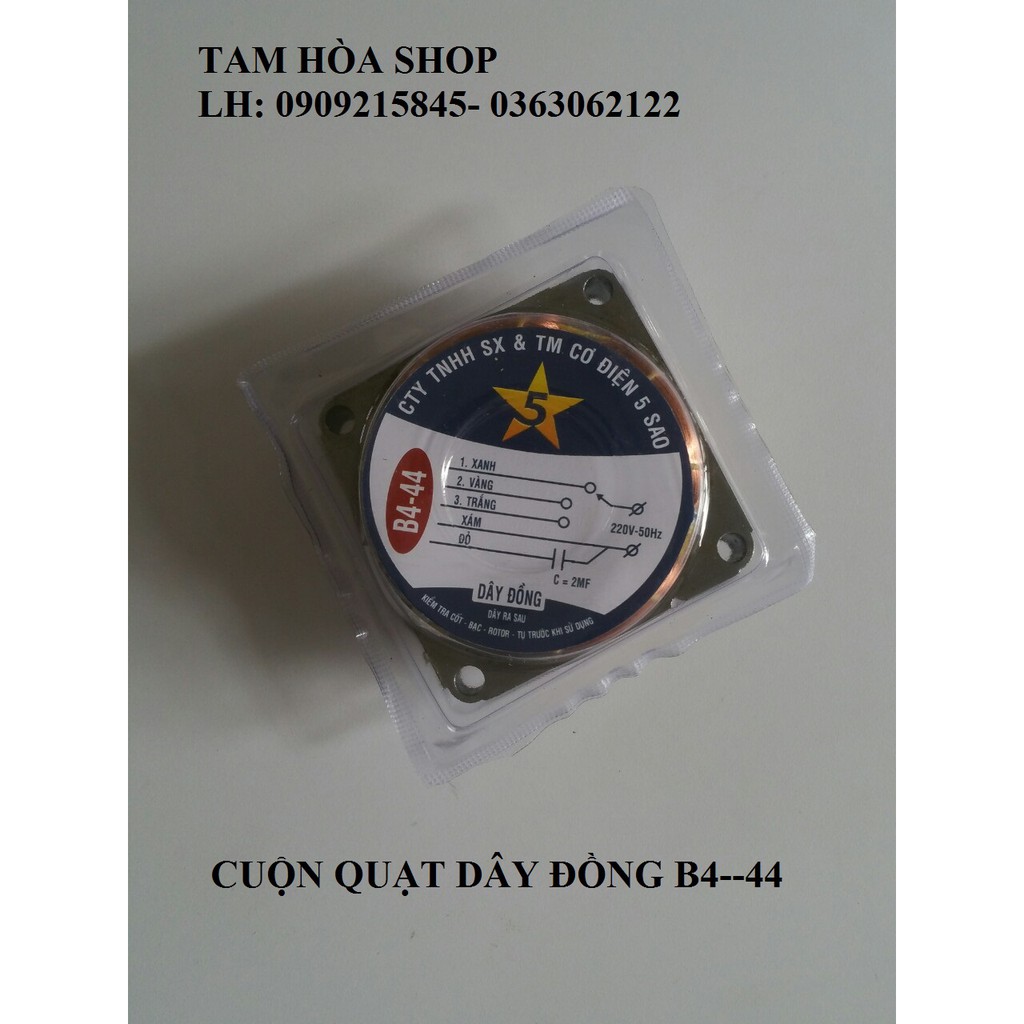 Cuộn dây quạt điện B4 _ Dây đồng 100%