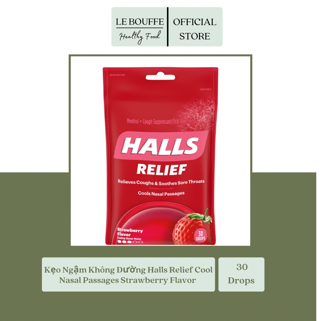 Kẹo Ngậm Không Đường Halls XS Canada