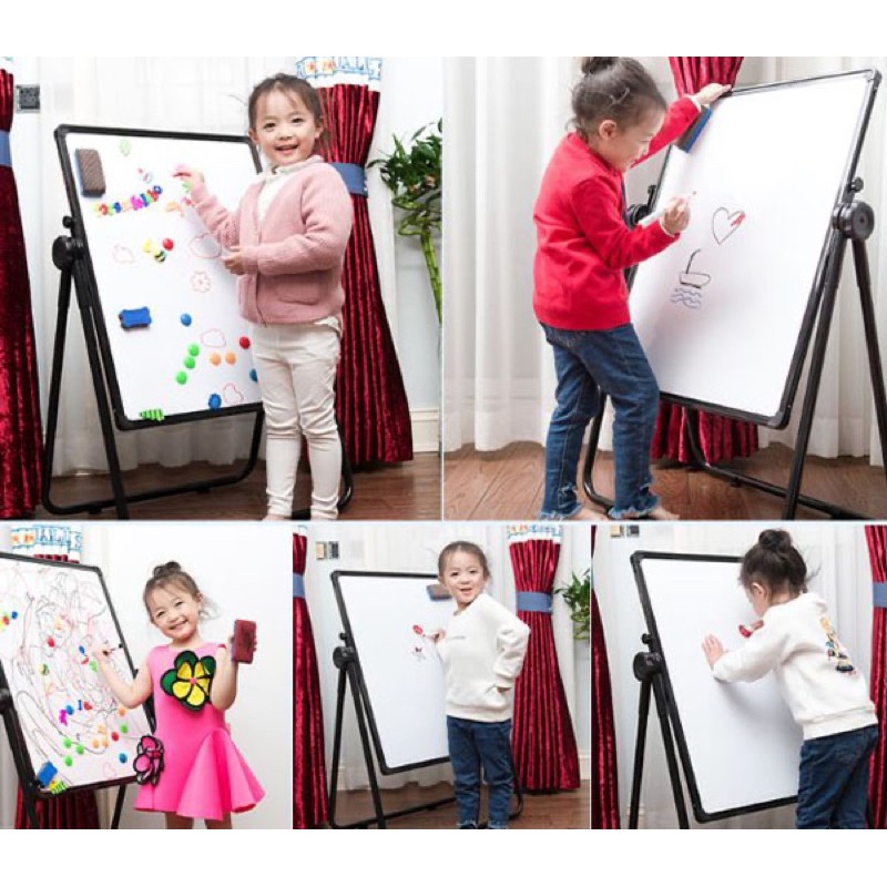 Bảng vẽ 2 mặt trắng đen cho bé Flipchart