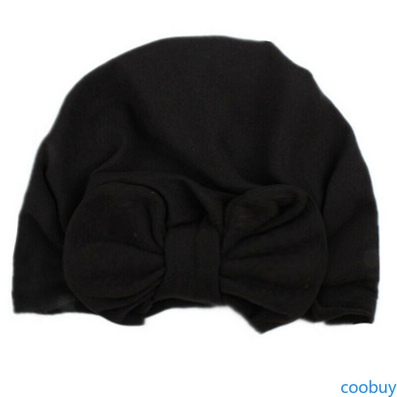 Mũ trùm đầu đính nơ đáng yêu cho bé