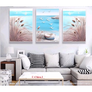 Bộ 3 Tấm Tranh Treo Tường Hoa Bồ Công Anh treo tường trang trí phòng khách ngủ TRÁNG GƯƠNG C-CHIEU