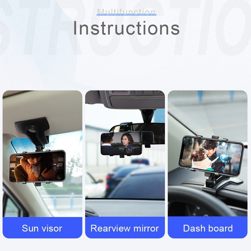 Giá đỡ điện thoại trên ô tô Bảng điều khiển dụng cụ giá đỡ giá đỡ kẹp tấm che nắng