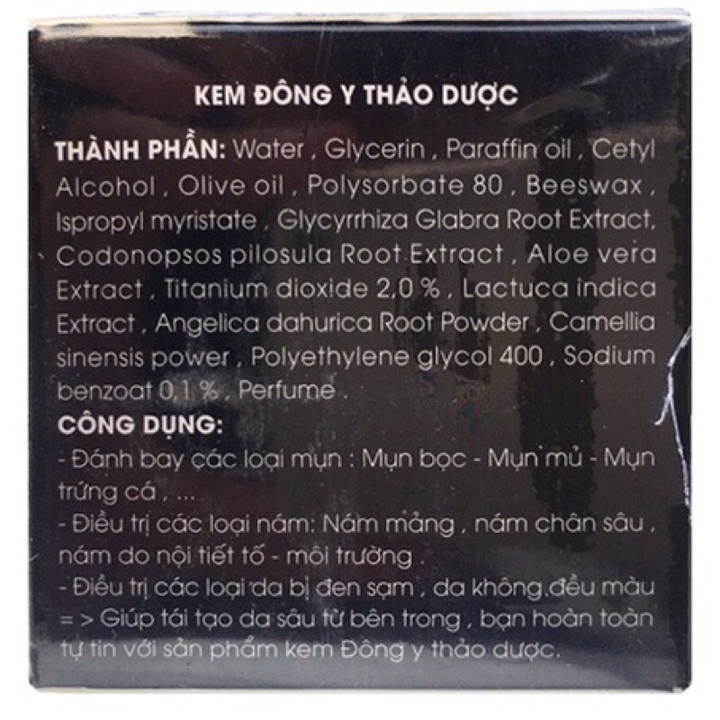 Kem đông y thảo dược mh spa