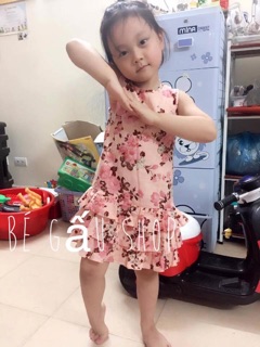 Váy thô hoa xếp tầng cho BG
