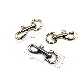 móc tròn,Móc xích chống xoắn không rỉ sét GruU Dog siêu bền, càng cua,khóa phụ kiện móc túi xách dây xích,kim loại, khóa