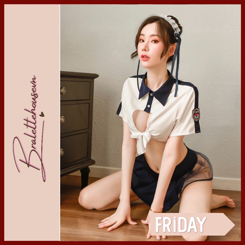 [VIDEOTHẬT] Set hoá trang nữ sinh cảnh sát mẫu mới nhất 2021 Bralettehousevn