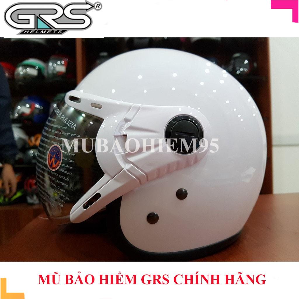 ♥️ Shop Uy Tín ♥️Mũ bảo hiểm 3/4 có kính GRS A368k, Hàng chính hãng, Nhiều màu Chọn màu