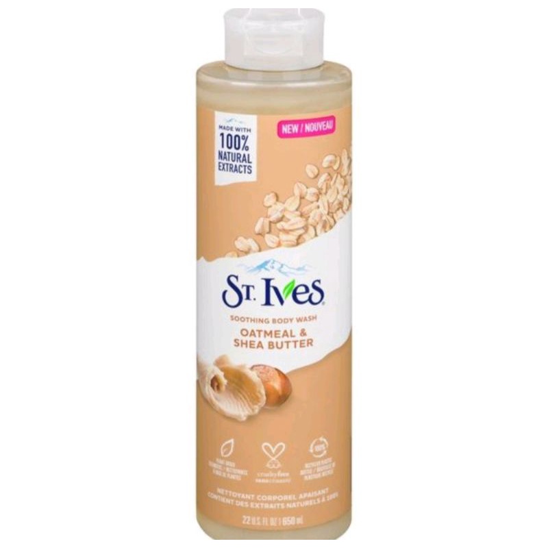 Sữa tắm ST.Ives yến mạch bơ, cam chanh, muối biển 650ml