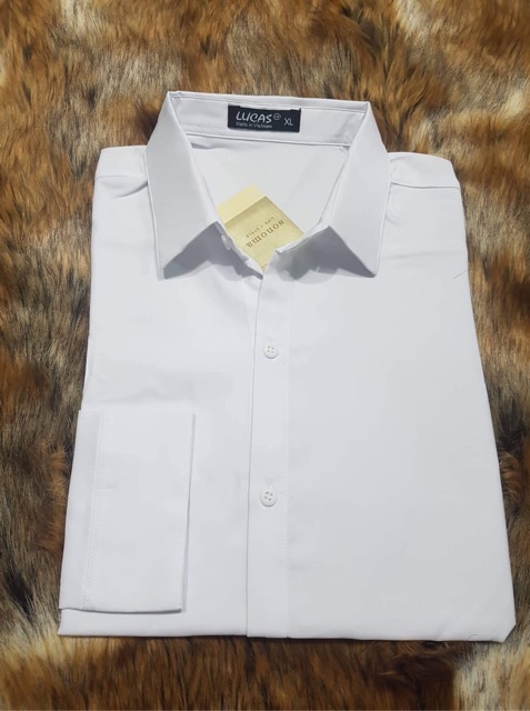 ÁO SƠ MI Trắng NAM CỔ Bẻ KHÔNG NHĂN CHẤT SIÊU ĐẸP | BigBuy360 - bigbuy360.vn