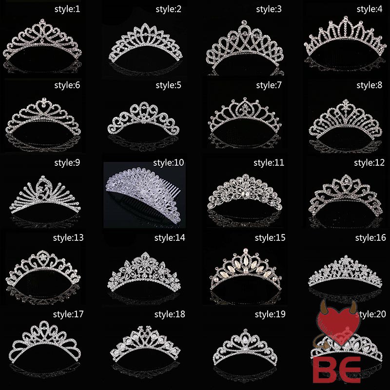 YADORNOS Vương miệng công chúa đính đá pha lê