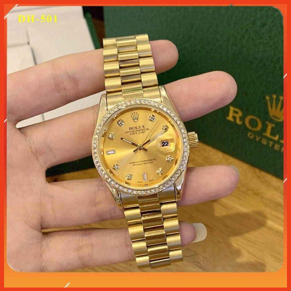 Đồng hồ nam ROLEX - hàng cao cấp - không rỉ, không bay màu- Rolex - Bảo hành 12 tháng full box