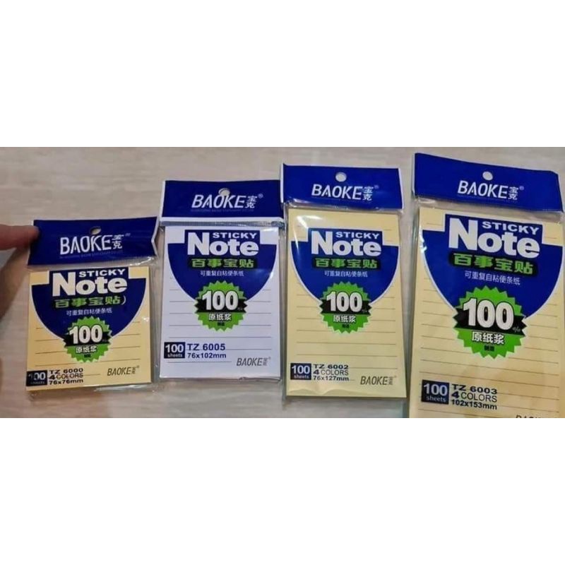 Giấy note có dòng kẻ Baoke