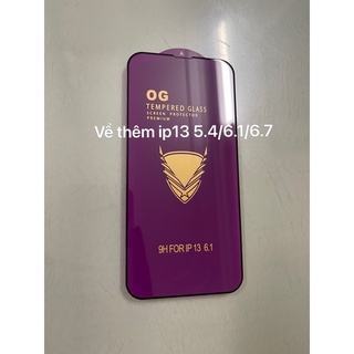 Kính OG full màn cho iphone 13 mini / 13 pro / 13 promax siêu bền