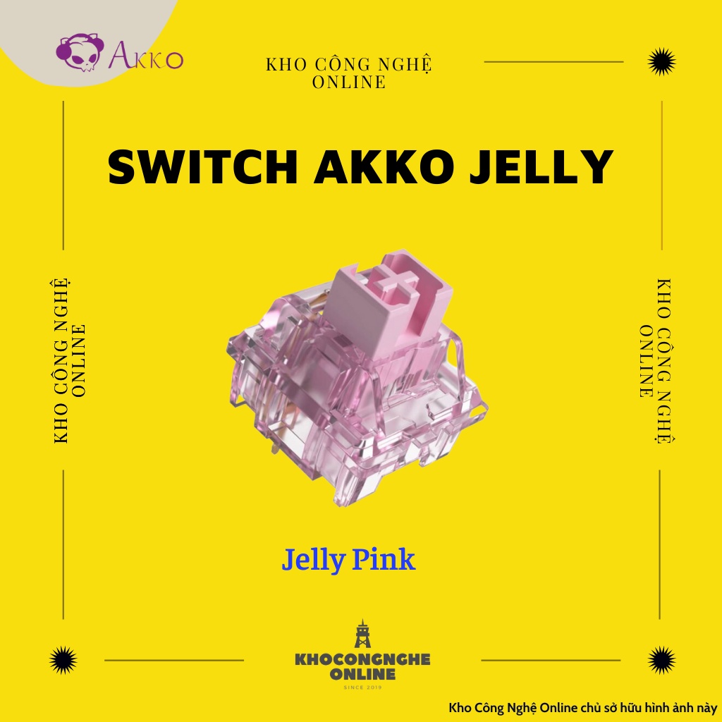 [Chính hãng] Switch lẻ thay nóng cho bàn phím cơ AKKO CS switch| Jelly switch &amp; TTC switch - Hàng mới 100%