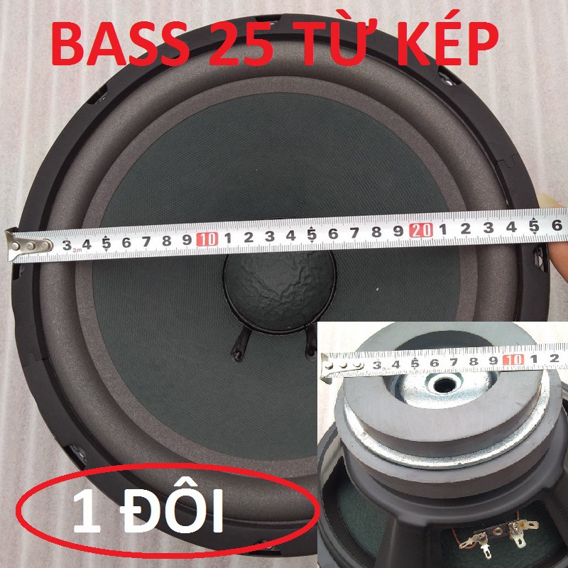 2 CỦ LOA RỜI BASS 25 KIỂU DÁNG BMB TỪ 126-100 - LOA BASS 25